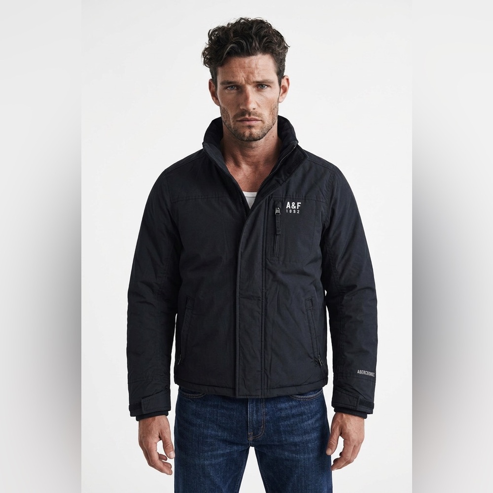 🧥 Abercrombie & Fitch All-Season Weather Warrior Jacket Navy S‎
